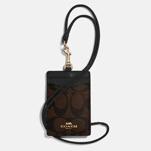 Coach ID LANYARD IN SIGNATURE CANVAS